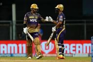 Sunil Narine (left) will look to deliver with the bat for KKR. (Image Courtesy: IPLT20.com)